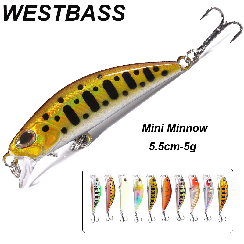 Fishing Lure Swimbait - WESTBASS 1PX Micro leurre méné 55mm-5g