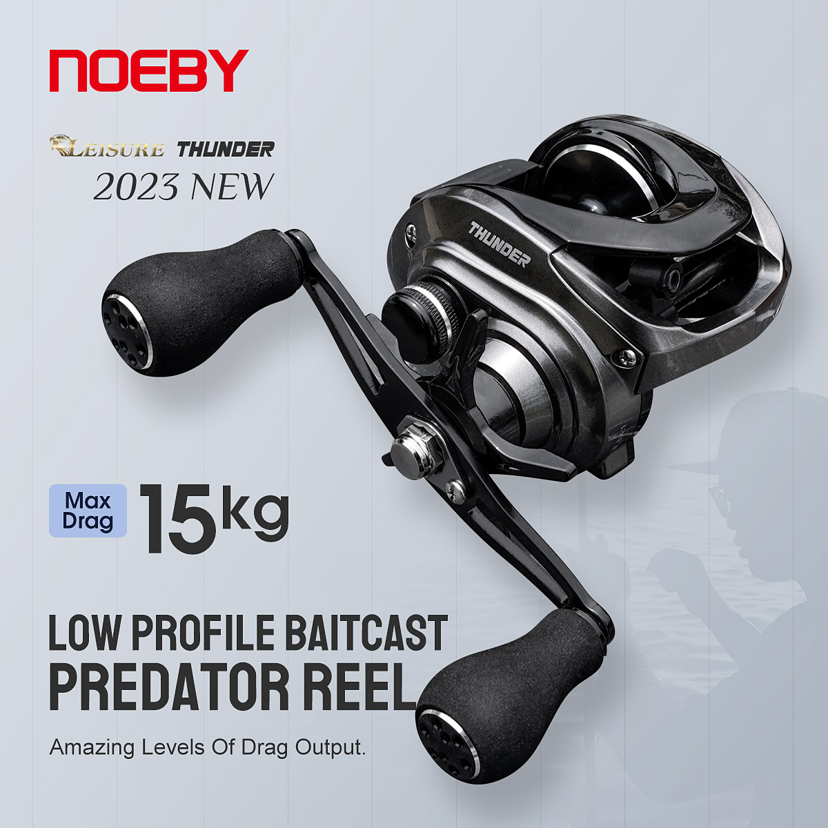 Abu Garcia Reel Max - Noeby-Moulinet Baitcasting, 15kg Max Drag, Former