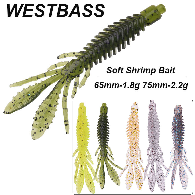 Fishing Lure Swimbait - WESTBASS 5 pièces appâts de larve