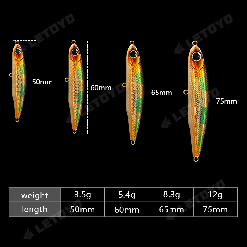 LETOYO crayon coulant 17g 12g- - Fishing Lure Swimbait avis et prix