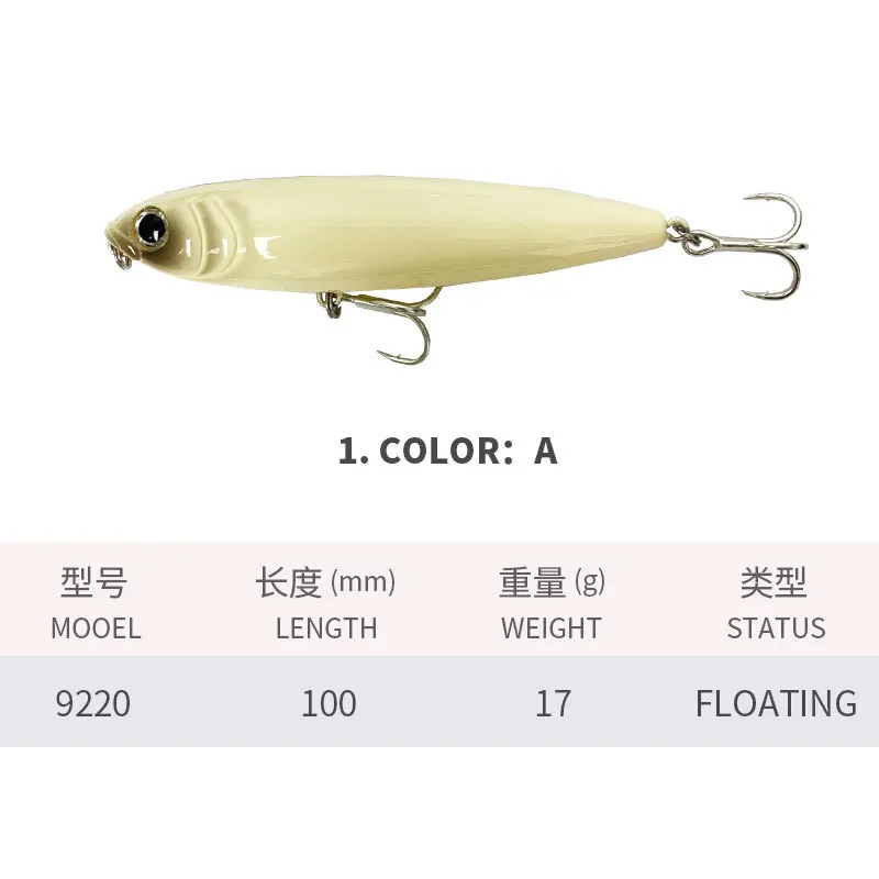KNCONAN 100mm 17g Surface cray - Fishing Lure Swimbait avis et prix